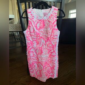 Lilly Pulitzer Pink and White Patterned Dress